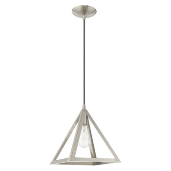 Livex Lighting 1 Lt Brushed Nickel Mini Pendant - 41329-91