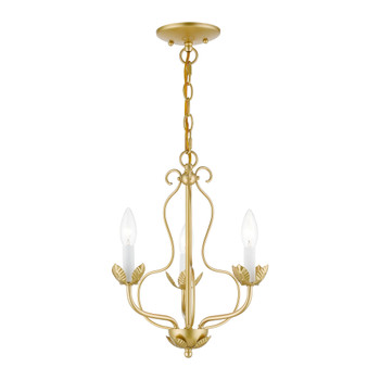 Livex Lighting 3 Light Soft Gold Chandelier - 42903-33