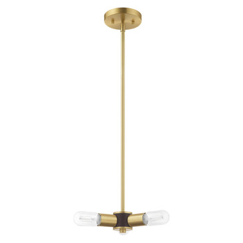 Livex Lighting 3 Lt Satin Brass Mini Chandelier - 51133-12