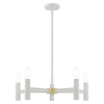 Livex Lighting 5 Lt White Chandelier - 51135-03