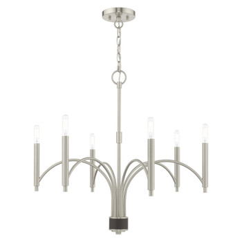 Livex Lighting 6 Lt Brushed Nickel Chandelier - 51336-91