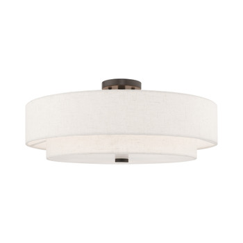 Livex Lighting 5 Lt English Bronze Ceiling Mount - 52139-92