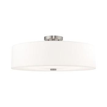 Livex Lighting 5 Lt Brushed Nickel Ceiling Mount - 52142-91