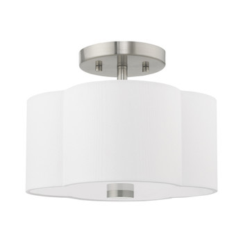 Livex Lighting 2 Lt Brushed Nickel Ceiling Mount - 52151-91