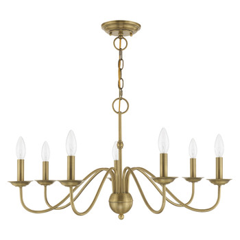 Livex Lighting 7 Lt Antique Brass Chandelier - 52167-01