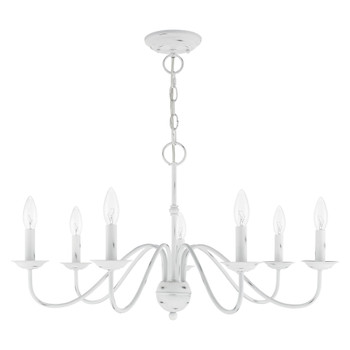 Livex Lighting 7 Lt Antique White Chandelier - 52167-60