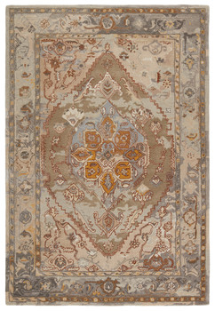 Jaipur Living Raisa CIT12 Medallion Taupe Hand Tufted Area Rugs