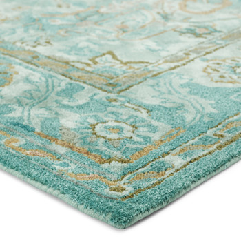 Jaipur Living Cristobol CIT13 Medallion Turquoise Hand Tufted Area Rugs