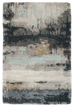 Jaipur Living Benna GES34 Abstract Black Hand Tufted Area Rugs