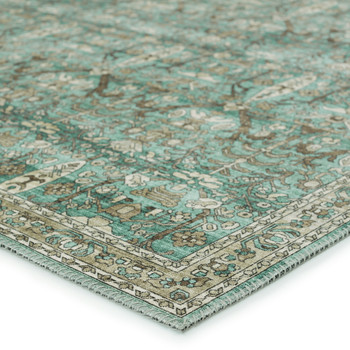 Jaipur Living Razi KNC05 Trellis Green Power Loomed Area Rugs