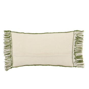 Jaipur Living Perdita CHE04 Geometric Green - 13"x21" 100% Polyester Pillow