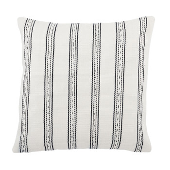 Jaipur Living Colter KAD01 Stripes Ivory - 20"x20" 100% Polyester Pillow