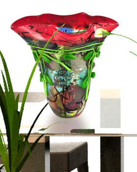 Dale Tiffany Henton Hand Blown Art Glass Vase