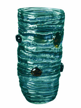 Dale Tiffany Cannon Rock Hand Blown Art Glass Vase