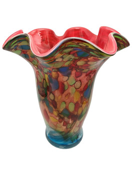 Dale Tiffany Andissa Hand Blown Art Glass Vase