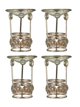 Dale Tiffany Springdale 5.25"h Fosca 4-piece Candle Holder Votive Set (candles Not Included)
