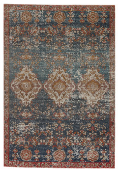 Jaipur Living Freemond POL28 Medallion Blue Power Loomed Area Rugs