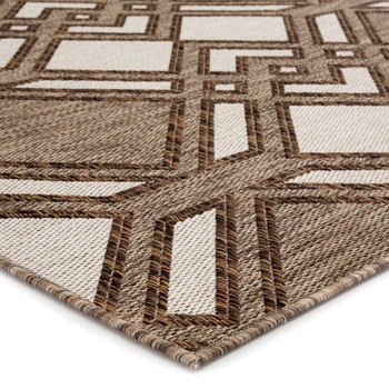 Jaipur Living Samba DNC16 Trellis Brown Power Loomed - 5'3"x7'6" Rectangle Area Rug