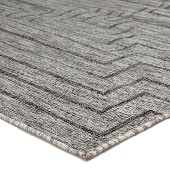 Jaipur Living Xantho DNC22 Geometric Gray Power Loomed - 2'x3'7" Rectangle Area Rug