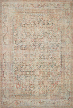 Loloi II Adrian Adr-01 Natural / Apricot Power Loomed Area Rugs