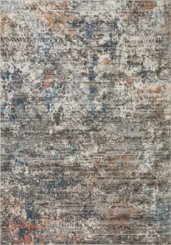 Loloi II Bianca Bia-06 Granite / Multi Power Loomed Area Rugs