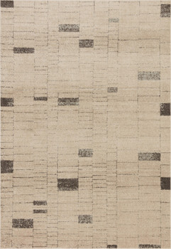 Loloi II Bowery Bow-02 Slate / Taupe Power Loomed Area Rugs