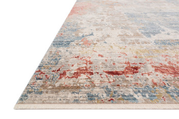 Loloi Claire Cle-07 Grey / Multi Power Loomed Area Rugs