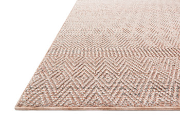 Loloi Cole Col-02 Blush / Ivory Power Loomed Area Rugs