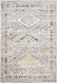 Loloi II Dante Dn-01 Ivory / Multi Power Loomed Area Rugs