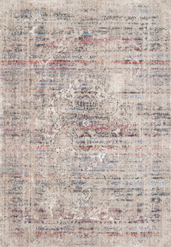 Loloi II Dante Dn-02 Beige / Multi Power Loomed Area Rugs
