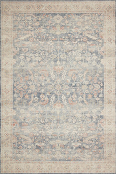 Loloi II Hathaway Hth-02 Denim / Multi Power Loomed Area Rugs