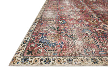 Loloi Jules Jul-01 Merlot / Multi Power Loomed Area Rugs