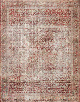 Loloi II Layla Lay-11 Cinnamon / Sage Power Loomed Area Rugs