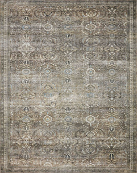 Loloi II Layla Lay-13 Antique / Moss Power Loomed Area Rugs