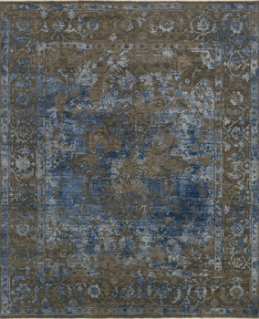 Loloi New Artifact Na-01 Ash / Blue Hand Knotted Area Rugs