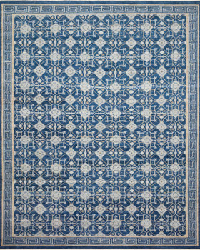 Loloi Reina Rei-01 Navy / Navy Hand Knotted Area Rugs