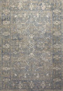 Loloi Rosemarie Roe-03 Sand / Lagoon Power Loomed Area Rugs