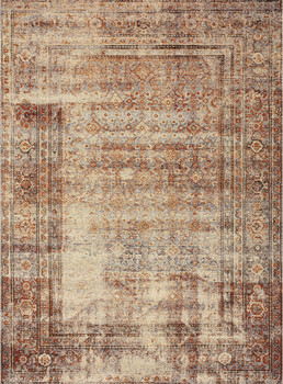 Loloi Sebastian Seb-05 Natural / Brick Power Loomed Area Rugs