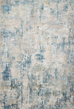 Loloi Sienne Sie-06 Grey / Blue Power Loomed Area Rugs