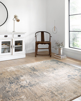 Loloi II Teagan Tea-06 Sand / Mist Power Loomed Area Rugs