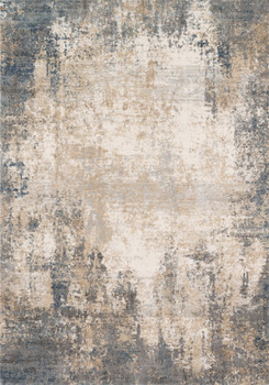 Loloi II Teagan Tea-08 Ivory / Mist Power Loomed Area Rugs