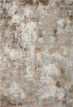 Loloi Theory Thy-09 Dove / Bark Power Loomed Area Rugs