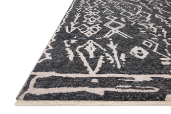 Loloi II Vance Van-07 Charcoal / Dove Power Loomed Area Rugs