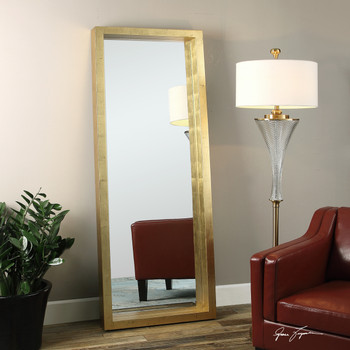 Uttermost Edmonton Gold Leaner Mirror