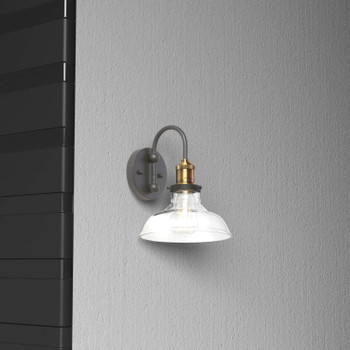 Dainolite 1lt Wall Sconce, Black/antique Brass - 410-61W-BAB