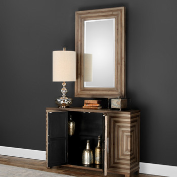 Uttermost Layton Geometric Console Cabinet