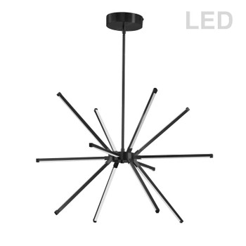 Dainolite 32w Chandelier Mb W/ Wh Acrylic Diffuser - ARY-2032LEDC-MB