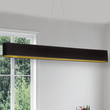 Dainolite 30w Horiz Pendant, Blk/gld Shade, Mb - AUB-R5030HP-MB-698