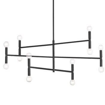 Dainolite 12lt Incandescent Chandelier, Mb - AVA-4012C-MB