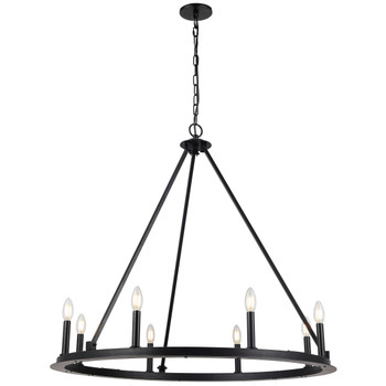 Dainolite 8lt Incandescent Chandelier, Mb - CLB-368C-MB